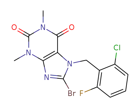 8-bromo-7-(2-chloro-6-fluorobenzyl)-1,3-dimethyl-3,7-dihydro-1H-purine-2,6-dione