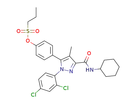 4-[3-[(cyclohexylamino)carbonyl]-1-(2,4-dichlorophenyl)-4-methyl-1H-pyrazol-5-yl]phenyl propane-1-sulfonate