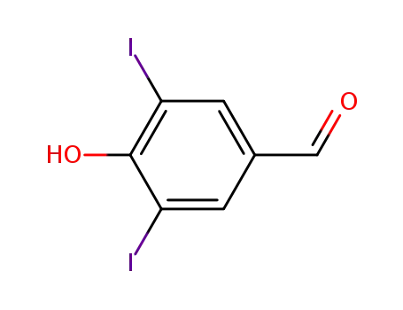Molecular Structure of 1948-40-9 (3,5-DIIODO-4-HYDROXYBENZALDEHYDE)