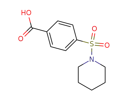 Molecular Structure of 10252-83-2 (4-(PIPERIDINE-1-SULFONYL)-BENZOIC ACID)