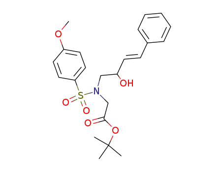 (+)-(E)-[(2-hydroxy-4-phenyl-but-3-enyl)-(4-methoxybenzenesulphonyl)-amino]-acetic acid t-butyl ester