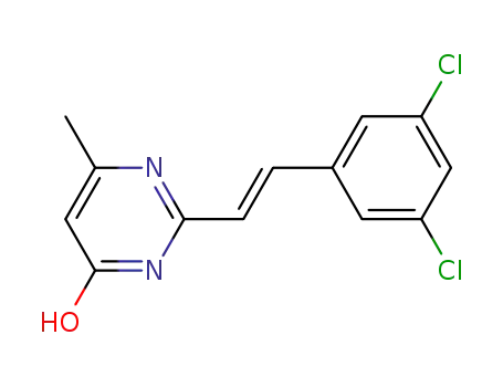 2-[2-(3,5-dichloro-phenyl)-vinyl]-6-methyl-pyrimidin-4-ol