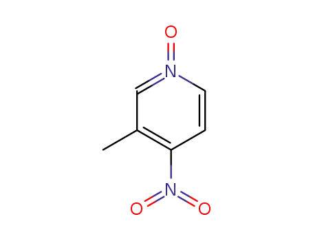 Molecular Structure of 1074-98-2 (4-Nitro-3-picoline N-oxide)