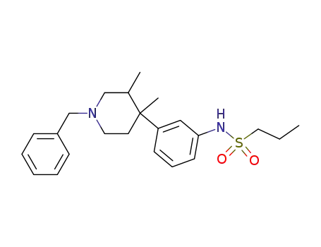 (+/-)-N-benzyl-trans-3,4-dimethyl-4-(3-propanesulfonylaminophenyl)piperidine