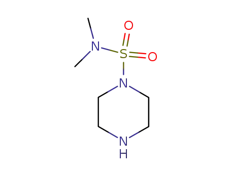 Molecular Structure of 98961-97-8 (PIPERAZINE-1-SULFONIC ACID DIMETHYLAMIDE)