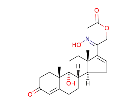 21-acetoxy-9α-hydroxy-20-hydroxyiminopregna-4,16-dien-3-one
