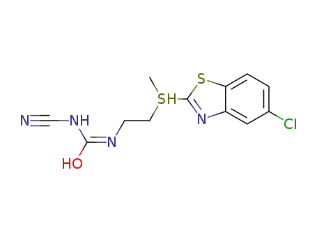 N-(5-chlorobenzothiazol-2-yl)thioethyl-N'-cyano-S-methylisourea