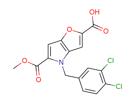 Methyl 2-carboxy-4-(3,4-dichlorobenzyl)furo[3,2-b ]pyrrole-5-carboxylate