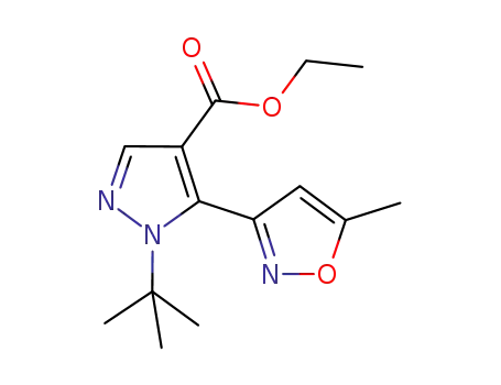 1-tert-butyl-5-(5-methylisoxazol-3-yl)-1H-pyrazole-4-carboxylic acid ethyl ester