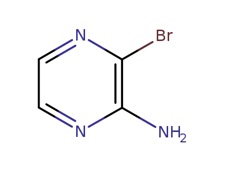 Molecular Structure of 21943-12-4 (2-Amino-3-bromopyrazine)