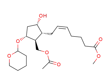 2α-(6-methoxycarbonylhex-cis-2-enyl)-3β-acetoxymethyl-4α-(2-tetrahydropyranyloxy)cyclopentan-1α-ol