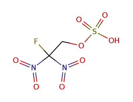 Molecular Structure of 53510-13-7 (Ethanol, 2-fluoro-2,2-dinitro-, hydrogen sulfate (ester))