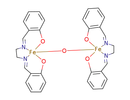 Molecular Structure of 18601-34-8 (Iron,bis[[2,2'-[1,2-ethanediylbis[(nitrilo-kN)methylidyne]]bis[phenolato-kO]](2-)]-m-oxodi- (9CI))