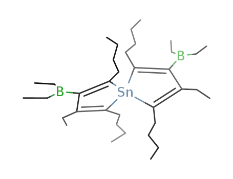1,4,6,9-tetrabutyl-3,8-diethyl-2,7-bis(diethylboryl)-5-stannaspiro[4.4]nona-1,3,6,8-tetraene