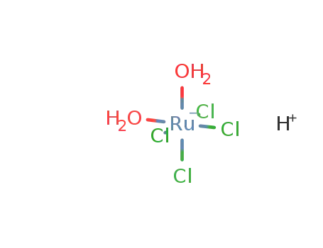 hydrogen tetrachlorodiaquoruthenate(III)