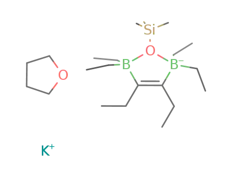 potassium B,B,B',B'-tetraethyl-μ-(trimethylsilyloxy)-{(Z)-1,2-diethyl-1,2-ethenediyl}diborate tetrahydrofuran