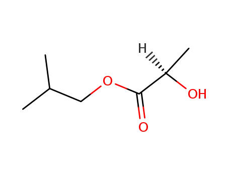 Molecular Structure of 61597-96-4 ((+)-Isobutyl D-lactate)