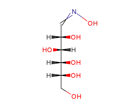 Molecular Structure of 608-81-1 ((6E)-6-hydroxyiminohexane-1,2,3,4,5-pentol)