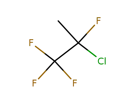 Molecular Structure of 421-73-8 (2-Chloro-1,1,1,2-tetrafluoropropane)