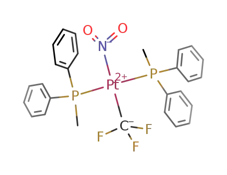 ((C6H5)2PCH3)2Pt(CF3)NO2