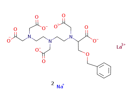 disodium [4-carboxy-5,8,11-tris(carboxymethyl)-1-phenyl-2-oxa-5,8,11-triazatridecan-13-oato(5-)]lanthanate(2-)
