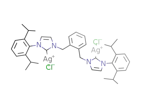 (α,α'-bis[3-(2,6-diisopropylphenyl)imidazol-2-ylidene]-o-xylene) disilver dichloride