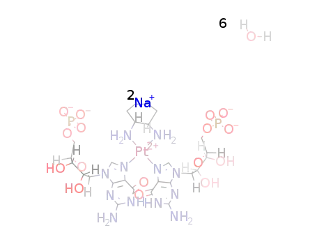 Na2[Pt(R,R-1,2-diaminocyclohexane)(guanosine-5'-monophosphate)2] * 6 H2O