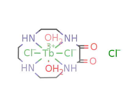 Tb(C8H16O2N4)Cl2(H2O)2(1+)*Cl(1-)=[Tb(C8H20Cl2N4O4)]Cl