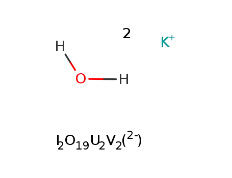K2[(uranyl)2(vanadyl)2(hexaoxoiodate(VII))2O]*H2O