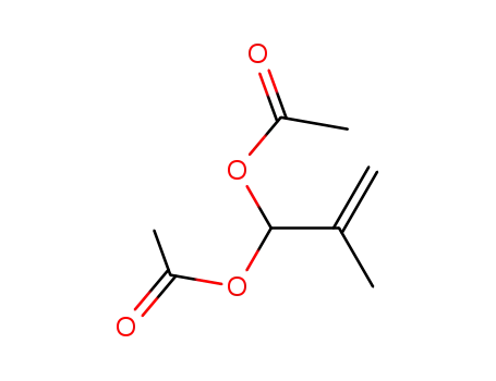 Molecular Structure of 10476-95-6 (2-METHYL-2-PROPENE-1,1-DIOL DIACETATE)