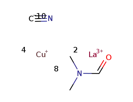 (La2(dimethylformamide)8Cu4(CN)10)