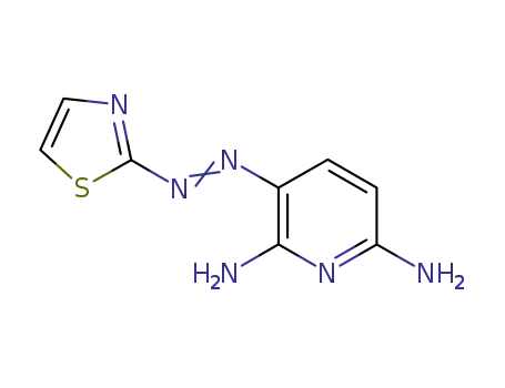 Molecular Structure of 22409-45-6 (2,6-Pyridinediamine, 3-(2-thiazolylazo)-)