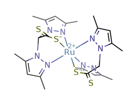 [bis(bis(1,3-dimethylpyrazol-1-yl)dithio-κ3-N,N,S-acetate)ruthenium(II)]