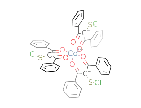 tris(2-chlorosulfenyl-1,3-diphenyl-1,3-propanedionato)cobalt(III)