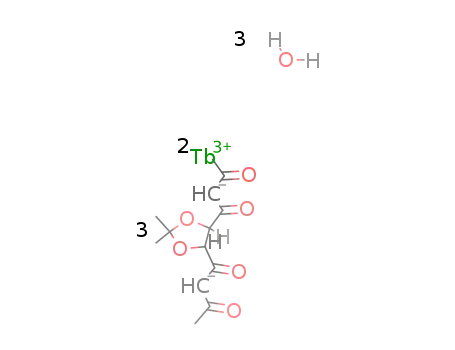 (3R,4R-bis(1,3-butandione)-2,2-dimethyldioxolane(2-))3Tb2*3H2O
