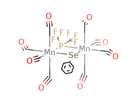 (CO)4Mn(P(CF3)2)(SeC6H5)Mn(CO)4