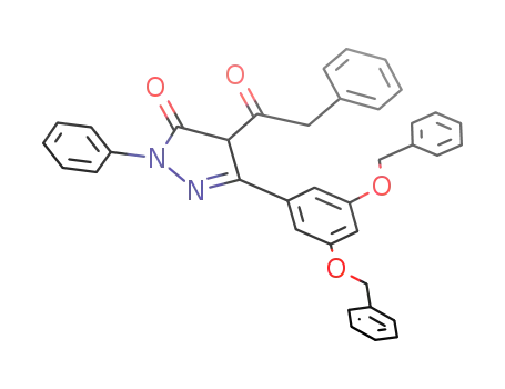1-phenyl-3-(3,5-dibenzyloxyphenyl)-4-phenylacetyl-5-pyrazolone