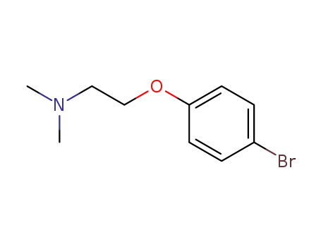 Molecular Structure of 2474-07-9 (2-(4-Bromophenoxy)-N,N-dimethylethylamine)