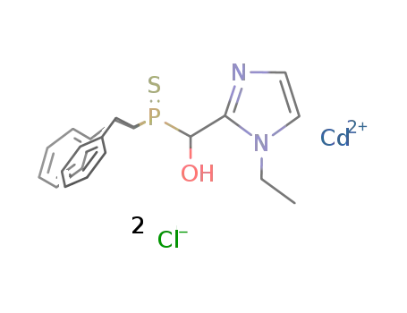 (2-[bis(2-phenylethyl)thiophosphorylhydroxymethyl]-1-ethylimidazole)dichlorocadmium