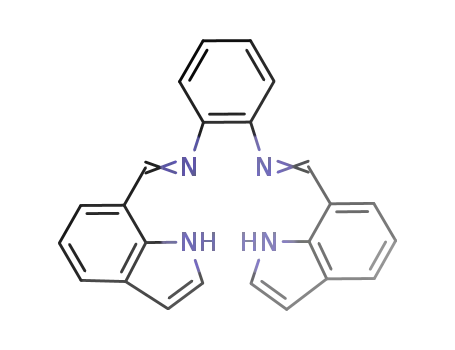 N,N'-bis-[1-(1H-indol-7-yl)-methylidene]-1,2-phenylenediamine