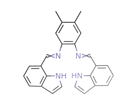 N,N'-bis-[1-(1H-indol-7-yl)-methylidene]-4,5-dimethyl-benzyl-1,2-diamine
