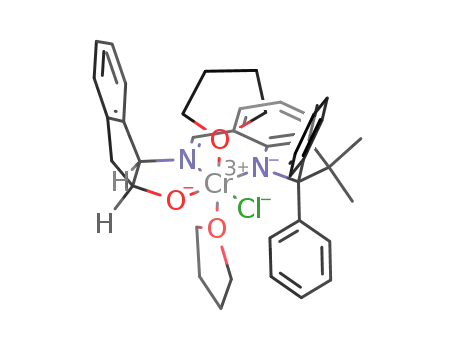 bis(tetrahydrofurano)-chloro-(1R,2S)-(+)-cis-1-((1-(3,3-dimethyl-2,2-diphenyl-2,3-dihydro-1H-indolato-7-yl)-meth-(E)-ylidene)-amino)-indan-2-olato chromium