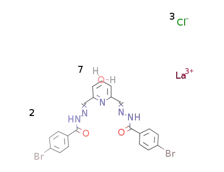 [(pyridine-2,6-dicarbaldehyde bis-4-bromobenzohydrazone)2La]Cl3*7H2O