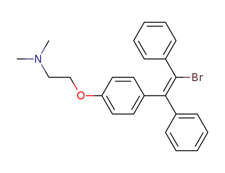 Molecular Structure of 19118-19-5 ((E,Z)-1-Bromo-2-[4-[2-(dimethylamino)ethoxy]phenyl]-1,2-diphenylethene)