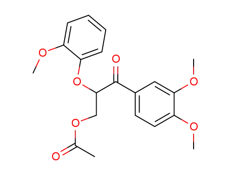 3-acetoxy-2-(2-methoxyphenoxy)-1-(3,4-dimethoxyphenyl)-1-propanone