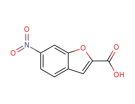 Molecular Structure of 64209-68-3 (2-BENZOFURANCARBOXYLIC ACID, 6-NITRO-)