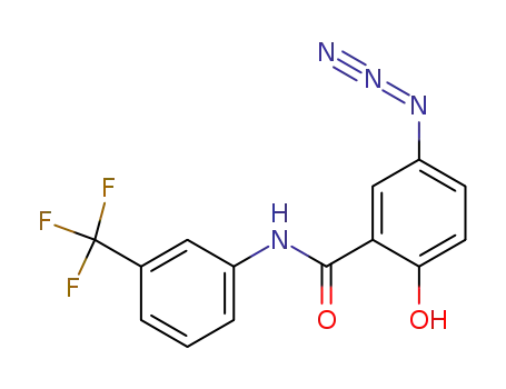 5-azido-2-hydroxy-N-(3-(trifluoromethyl)phenyl)benzamide