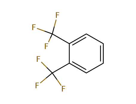 Molecular Structure of 433-95-4 (1,2-Bis(trifluoromethyl)benzene)