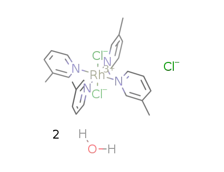 trans-dichlorotetrakis(β-picoline)rhodium(III) chloride dihydrate