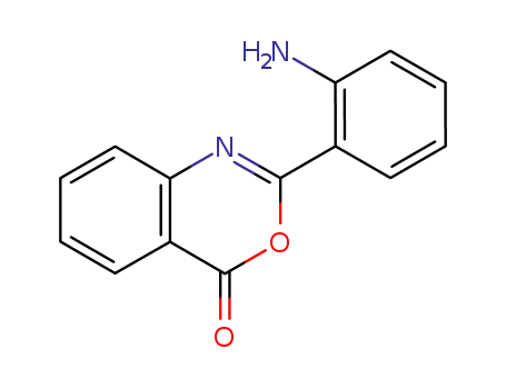 Molecular Structure of 7265-24-9 (2-(2-AMINOPHENYL)-4H-3,1-BENZOXAZIN-4-ONE)